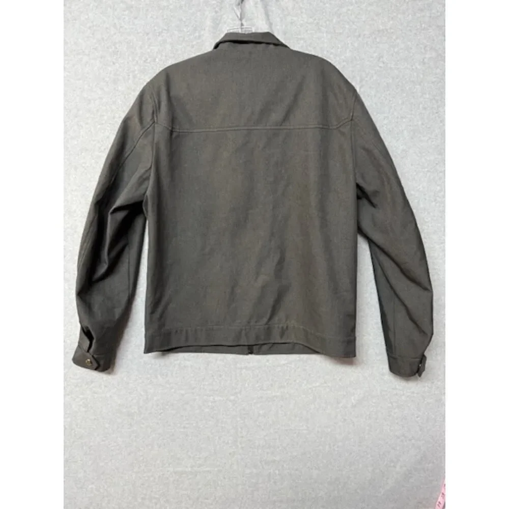 Michael Kors Mens Moto Jacket Heathered Gray Size M Medium - Picture 2 of 6